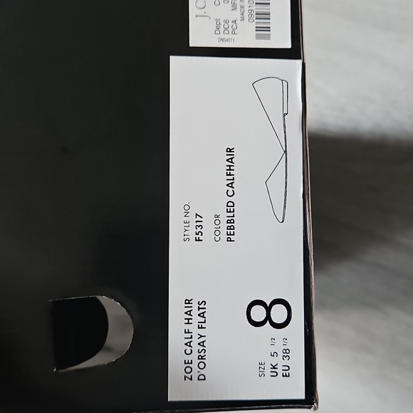 J. Crew Factory Zoe Half Hair D'Orsay Flats - Picture 2 of 3